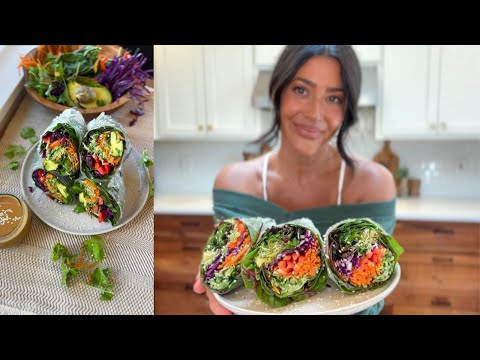 Giant Summer Rolls // Low Calorie // Plant Based