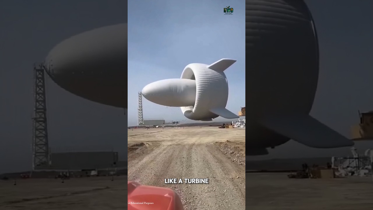 China's Flying Wind Turbine is a Game Changer.                          #documentary#usashorts#fyp