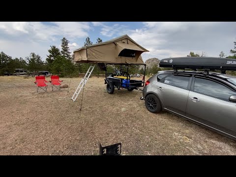 Camping Utility Trailer with the Smittybilt Overlander RTT XL