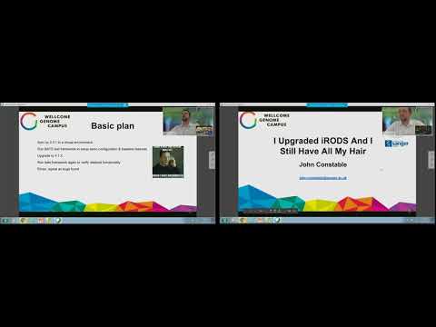 UGM2017 /  16. I upgraded iRODS and I still have all my hair - Sanger Institute