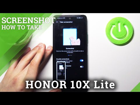 How to Take Screenshot without Buttons in Honor 10X Lite? Gesture Method to Take Screenshot
