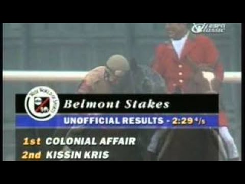 1993 Belmont Stakes Colonial Affair vesves ie Krone