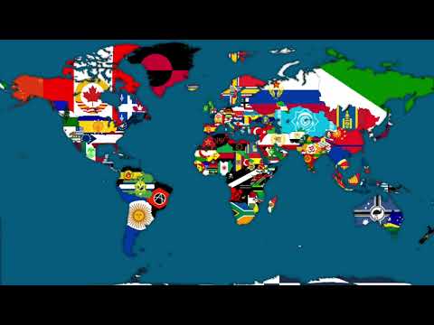 very very fast timelapse of flag mapping alternate future of world