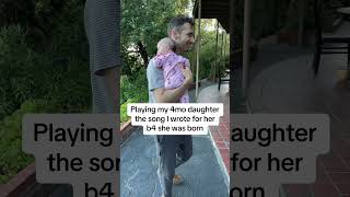 Beautiful moment I got to play her the song I wrote for her #girldad #newmusic #fyp #loving