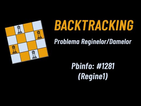 Problema Reginelor / Damelor - Backtracking (Permutari) - pbinfo 1281 - Regine1