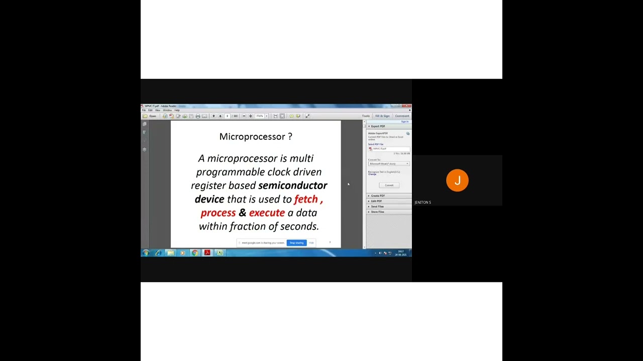 EC8691 MICROPROCESSORS AND MICROCONTROLLERS INTRODUCTION