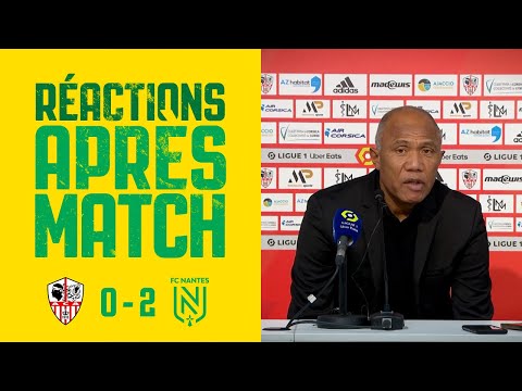 AC Ajaccio - FC Nantes : la réaction d'Antoine Kombouaré