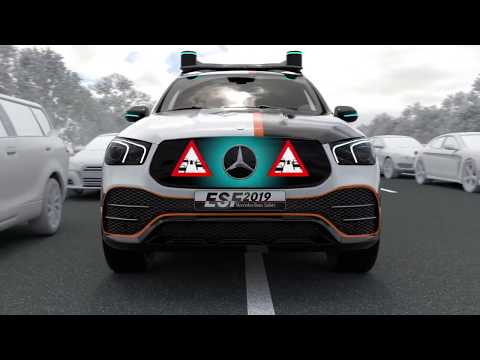 Mercedes-Benz ESF 2019 - Kooperative Fahrzeug-Umfeldkommunikation