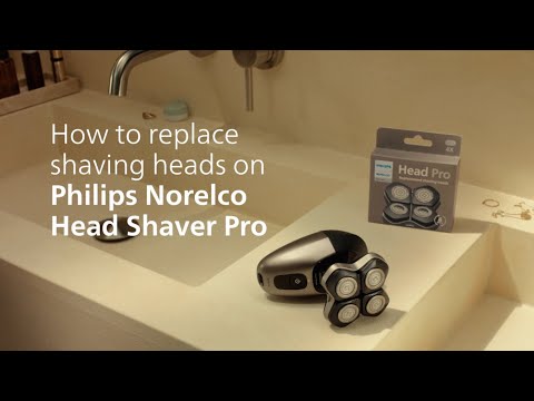 How to replace shaving heads on Philips Norelco Head Shaver Pro