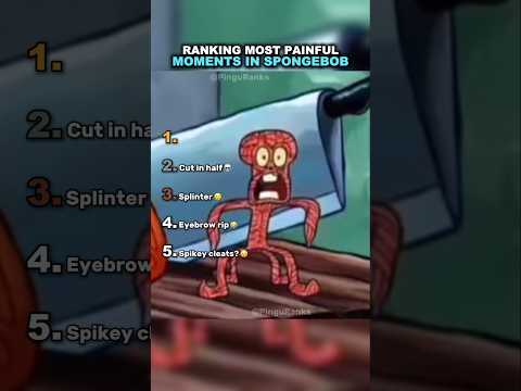 Ranking Most Painful Spongebob Moments🤕😂