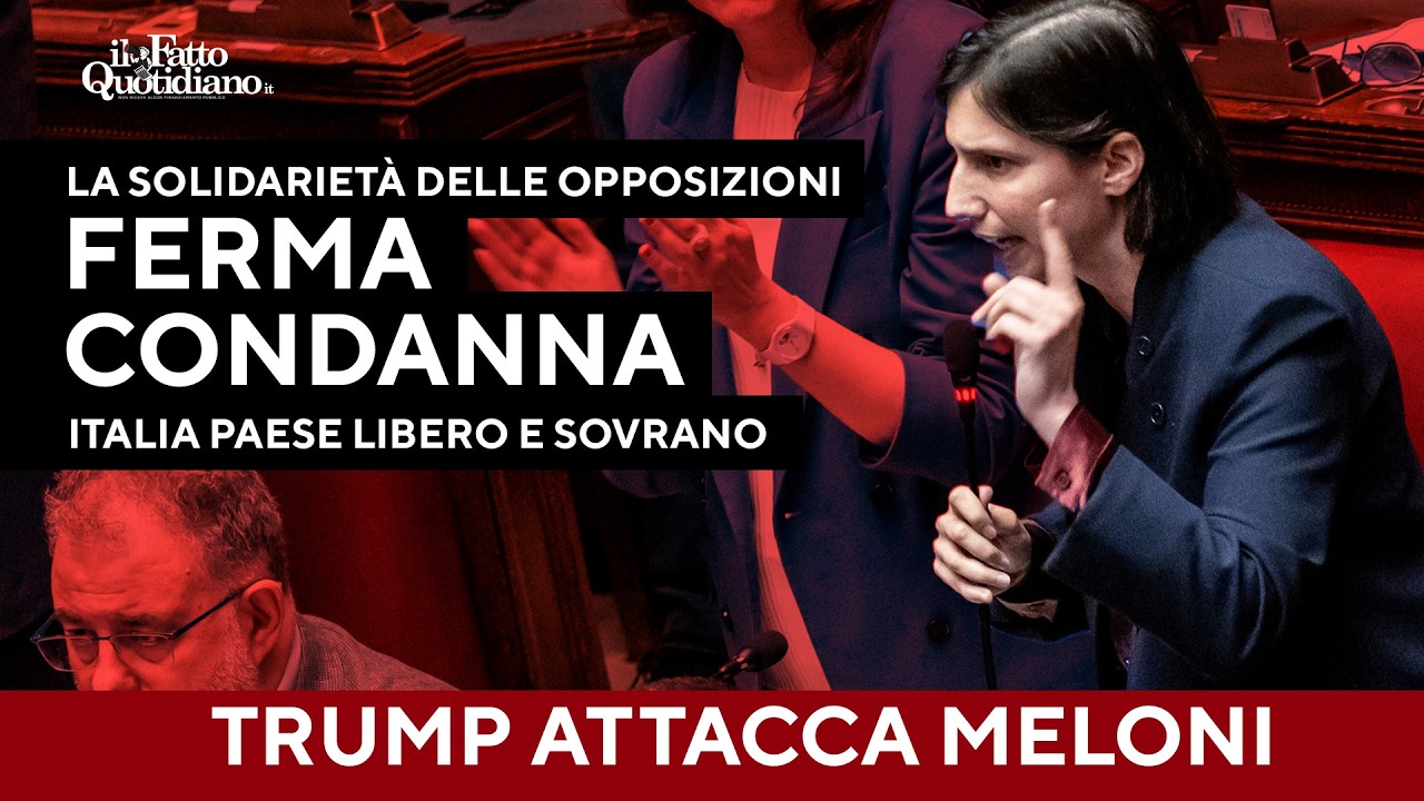 Trump attacca Meloni. La solidarietà delle opposizioni: "Ferma condanna, Italia paese sovrano"