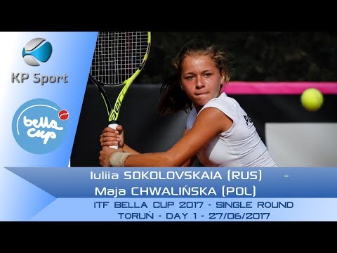 Iuliia SOKOLOVSKAIA (RUS) vs. Maja CHWALINSKA (POL) / Bella Cup 2017 / 1st Round Singel