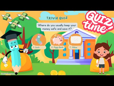 💰 Financial Literacy Quiz for Kids! | Learn About Money and Savings | Learning Money | Kids Cartoon