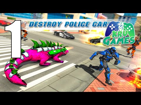 Real Robot Crocodile Simulator- Robot transform Gameplay Walkthrough #1 (Android, IOS)