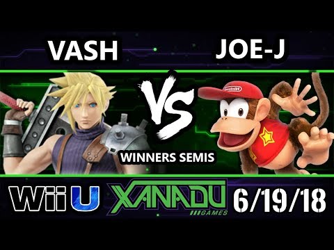 S@X 255 Smash 4 - Vash (Ryu) Vs. Joe-J (Diddy Kong) - Wii U Winners Semis