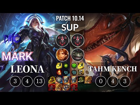 DMO Mark Leona vs Tahm Kench Sup - KR Patch 10.14