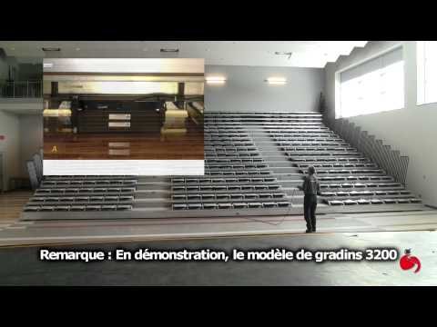 Gradins télescopiques