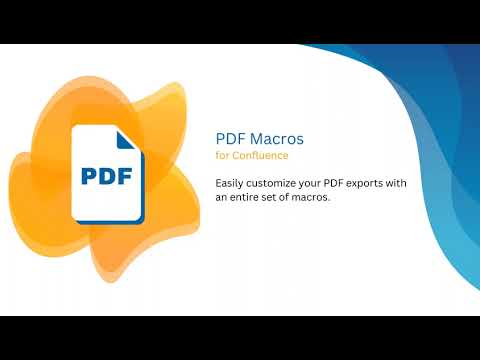 PDF Macros for Confluence