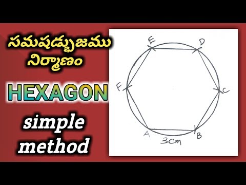 How to draw a HEXAGON in a circle with a simple method...