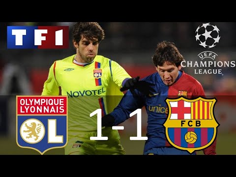 OL 1-1 Barcelone | 8ème de finale Aller | Ligue des Champions 2008-2009 | TF1/FR