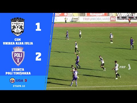 Liga 3, Etapa 10: CSM Unirea Alba Iulia - Știința Poli Timișoara 1-2, 25.10.2025