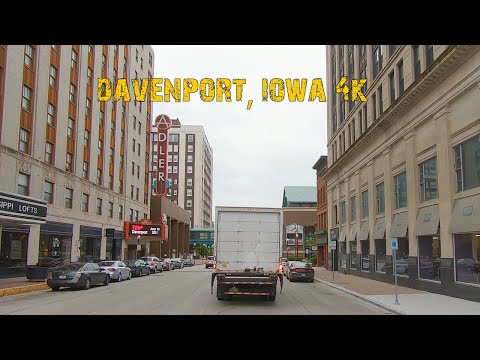 The Largest Quad City: Davenport, Iowa 4K.