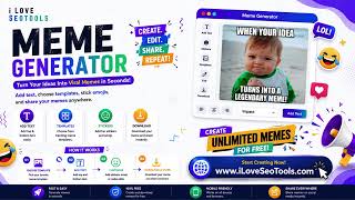 😂 Free Meme Generator – Create Funny Memes Online | iLoveSEOTools