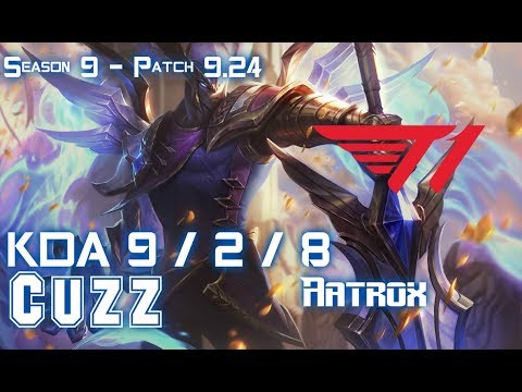 T1 Cuzz AATROX vs CAMILLE Jungle - Patch 9.24 KR Ranked