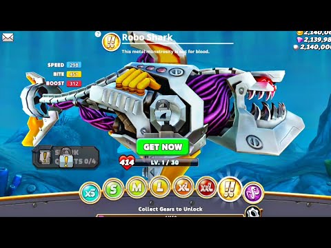 New Robo Shark UNLOCKED - Hungry Shark World unlocking and gameplay #hungryshark