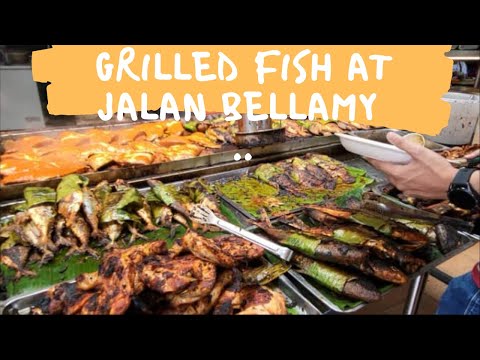 Ikan bakar - Malaysian grilled fish and seafood at Jalan Bellamy Kuala Lumpur | Vlog 286