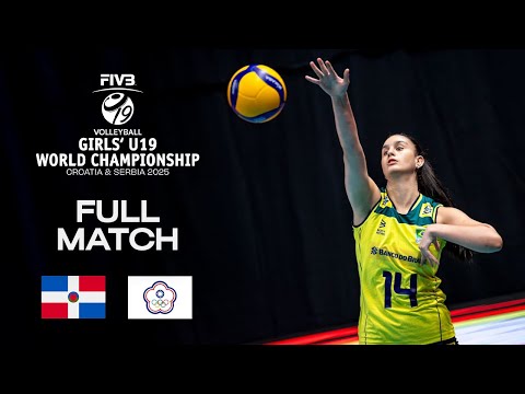 Dominican Republic vs. Chinese Taipei - Pool B (SRB) | Girls' U19 World Champs 2025