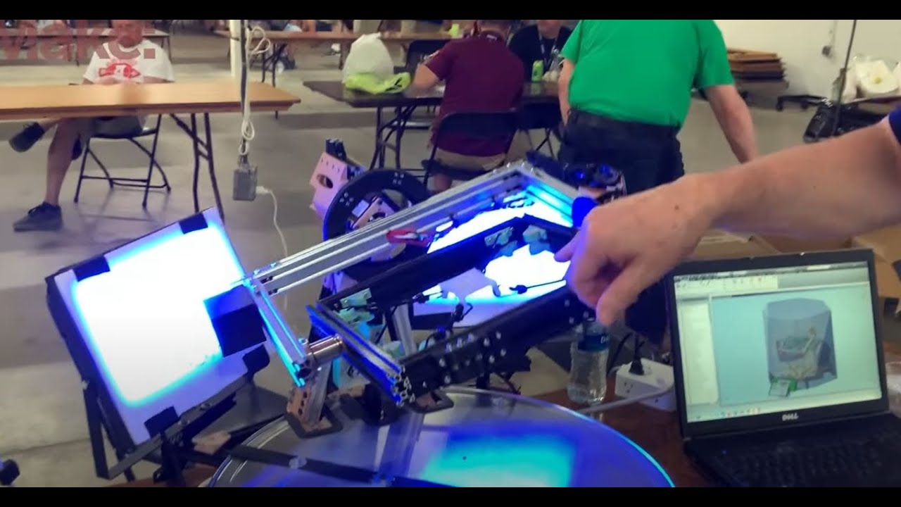 Rotocasting with a photo resin twist #3dprinting