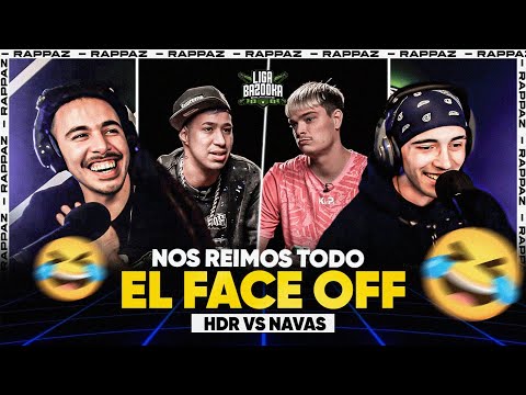 💥NOS REIMOS UNA HORA Y MEDIA🤣 [FACE-OFF] HDR vs NAVAS | #LIGABAZOOKA 🤯😱 NAIKY Y WOLTY REACCION🍀🚀