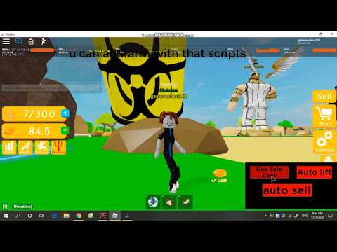 ROBLOX New HACK Script Gui lifting simulator