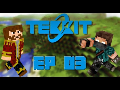 Minecraft: Tekkit Modpack With a Quebecois FR: Ep 03: Exploration and mining!
