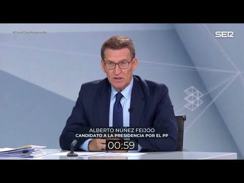 El minuto de oro de Núñez Feijóo