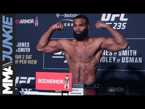 UFC 235 : Tyron Woodley vs  Kamaru Usman official weigh in highlight