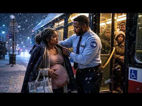 They Kicked The Pregnant Woman Off The Bus In The Snow. The Driver Took Off His Jacket And Did This.