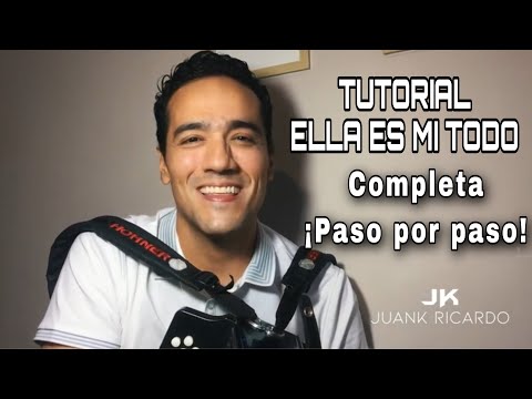 Juank Ricardo - Tutorial de acordeón - Ella es mi todo (PASO POR PASO)