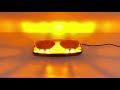 LED rampa 12/24V - oranžová 20x0,5W LED ECE R65 R10 s magnetom (304x157x59mm) - Video Youtube