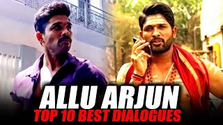 Allu Arjun Top 10 Best DialoguesSarrainodu DJ Son 