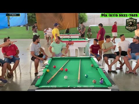 JOGOS EM CACHOEIRA DOS INDIOS PB AO VIVO #sinuca #sinucanordeste #viral