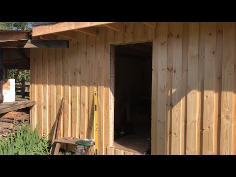 Building your own garden shed - simple but good - Part 7 - The facade
