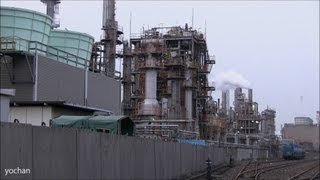 preview picture of video 'Chemical plant.evening and night view.Keihin industrial area(Kawasaki city,Japan) 工場風景'