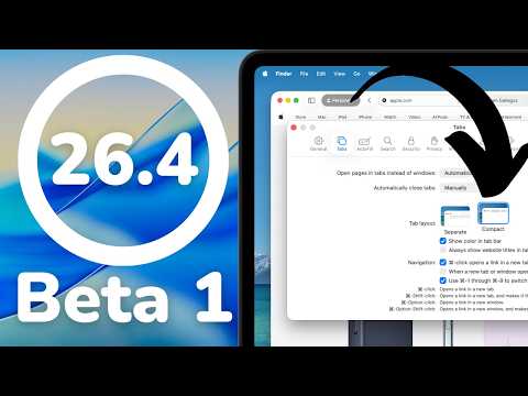 macOS Tahoe 26.4 Beta 1 - What’s New?