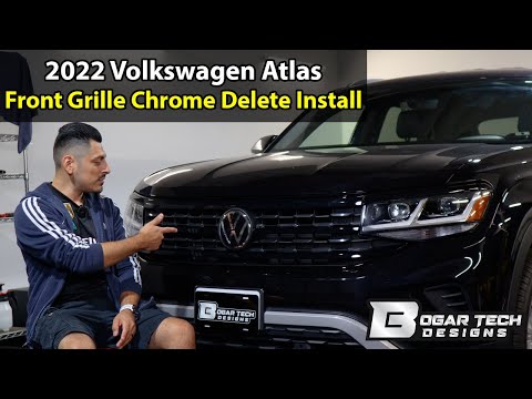 Volkswagen Atlas Cross Sport 2020-2023 Front Grille Chrome Delete Install