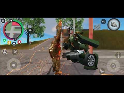 Stone Gaint Green Transformer Car Big Fight In Rope Hero Vice Town | Kasganj Gamerz