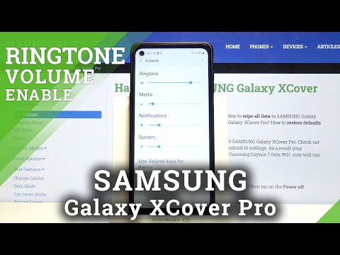 SAMSUNG Galaxy XCover Pro – Enable Ringtone Volume & Manage Sound Settings