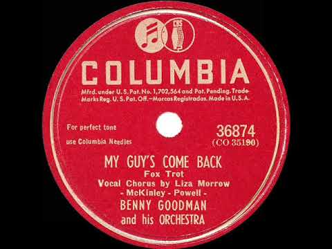 1945 HITS ARCHIVE: My Guy’s Come Back - Benny Goodman (Liza Morrow, vocal) (78 single version)