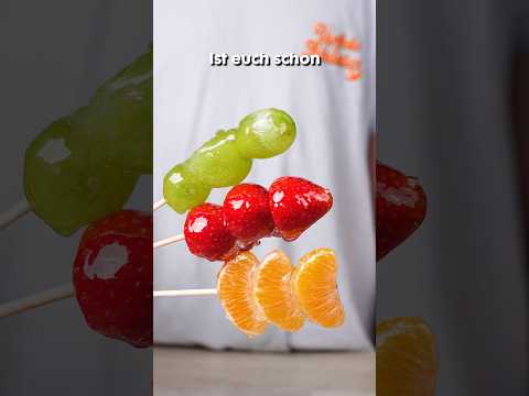 The simplest Tanghulu🍇🍊🍓